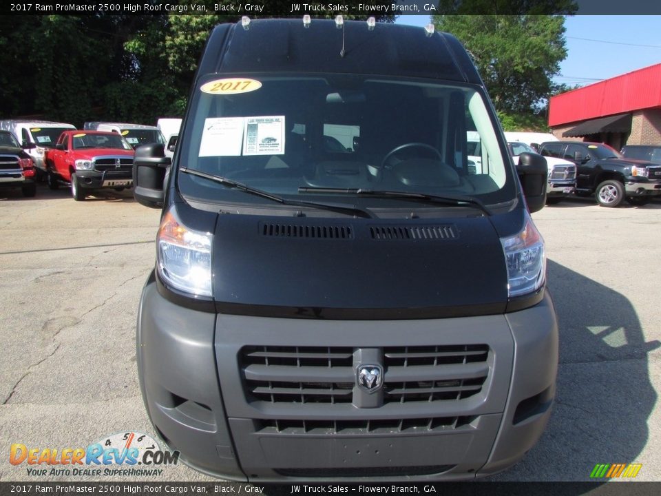 2017 Ram ProMaster 2500 High Roof Cargo Van Black / Gray Photo #2
