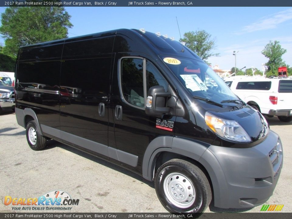2017 Ram ProMaster 2500 High Roof Cargo Van Black / Gray Photo #3