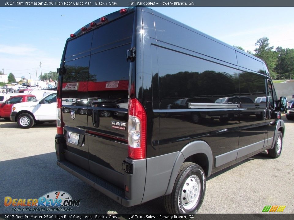 2017 Ram ProMaster 2500 High Roof Cargo Van Black / Gray Photo #5
