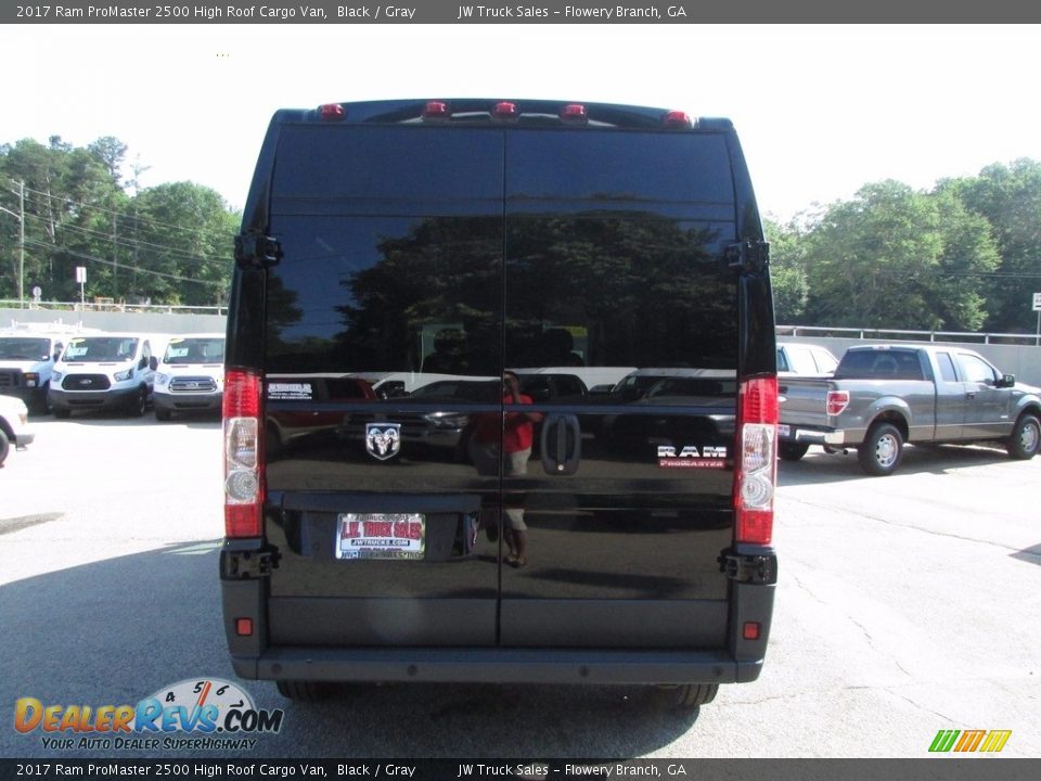 2017 Ram ProMaster 2500 High Roof Cargo Van Black / Gray Photo #6
