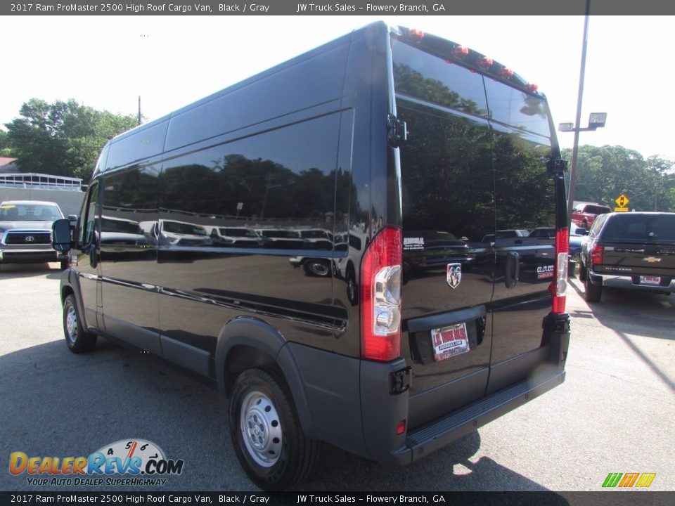 2017 Ram ProMaster 2500 High Roof Cargo Van Black / Gray Photo #7