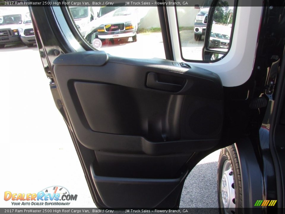 2017 Ram ProMaster 2500 High Roof Cargo Van Black / Gray Photo #10
