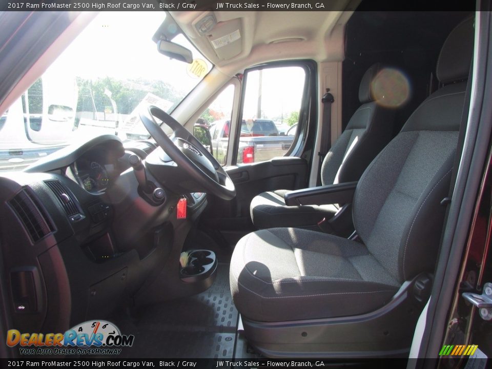 2017 Ram ProMaster 2500 High Roof Cargo Van Black / Gray Photo #11