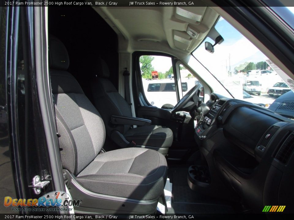 2017 Ram ProMaster 2500 High Roof Cargo Van Black / Gray Photo #21