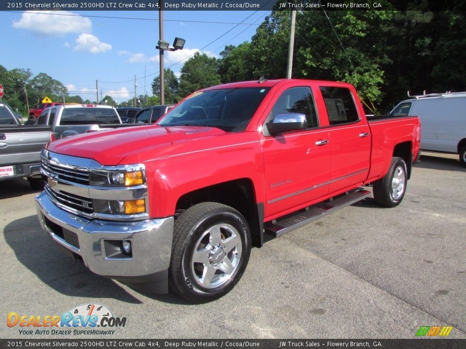 2015 Chevrolet Silverado 2500HD LTZ Crew Cab 4x4 Deep Ruby Metallic / Cocoa/Dune Photo #1