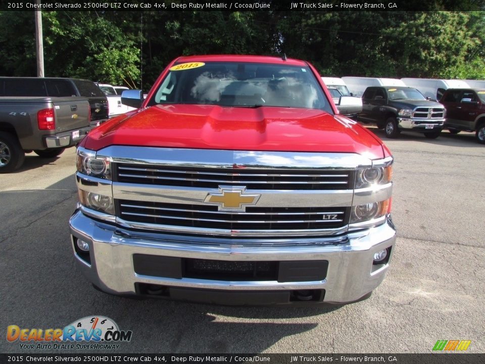 2015 Chevrolet Silverado 2500HD LTZ Crew Cab 4x4 Deep Ruby Metallic / Cocoa/Dune Photo #2