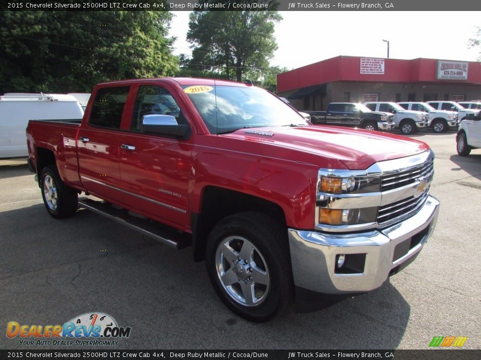 2015 Chevrolet Silverado 2500HD LTZ Crew Cab 4x4 Deep Ruby Metallic / Cocoa/Dune Photo #3