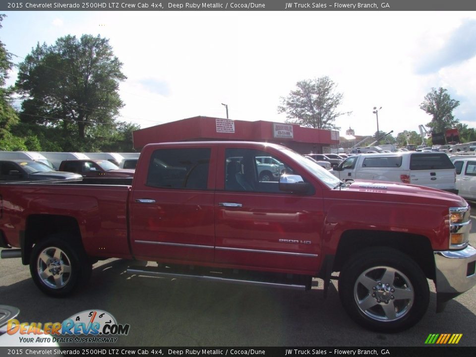 2015 Chevrolet Silverado 2500HD LTZ Crew Cab 4x4 Deep Ruby Metallic / Cocoa/Dune Photo #4