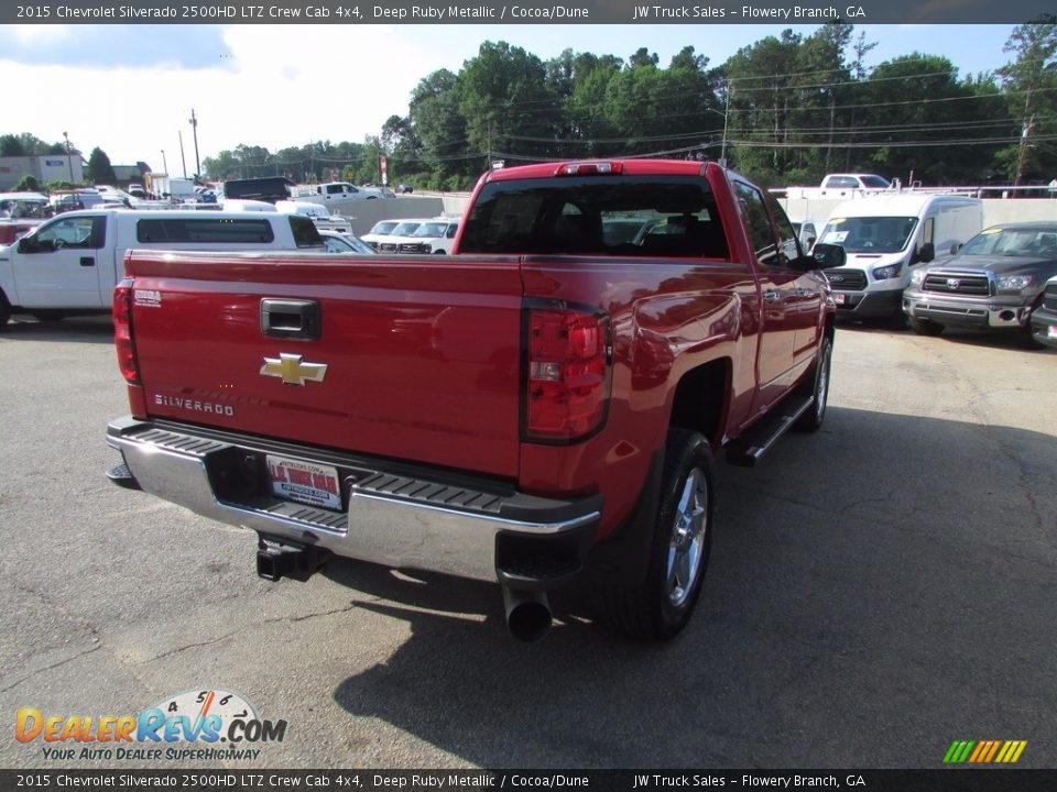 2015 Chevrolet Silverado 2500HD LTZ Crew Cab 4x4 Deep Ruby Metallic / Cocoa/Dune Photo #5