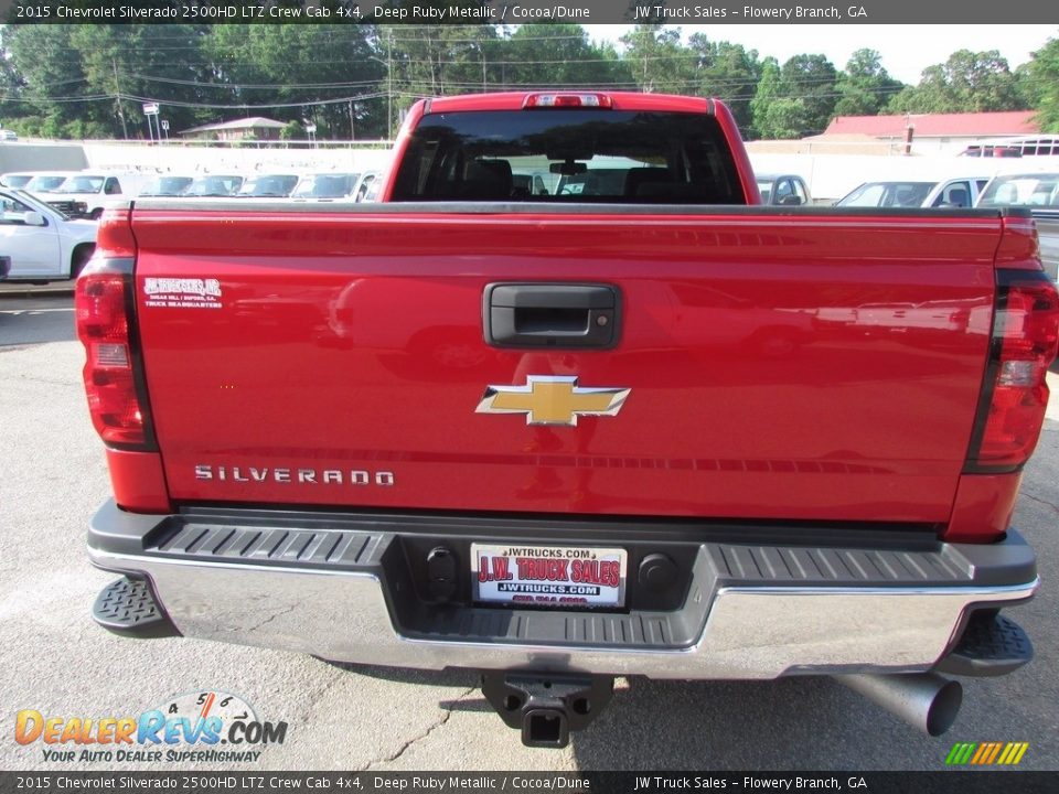 2015 Chevrolet Silverado 2500HD LTZ Crew Cab 4x4 Deep Ruby Metallic / Cocoa/Dune Photo #6