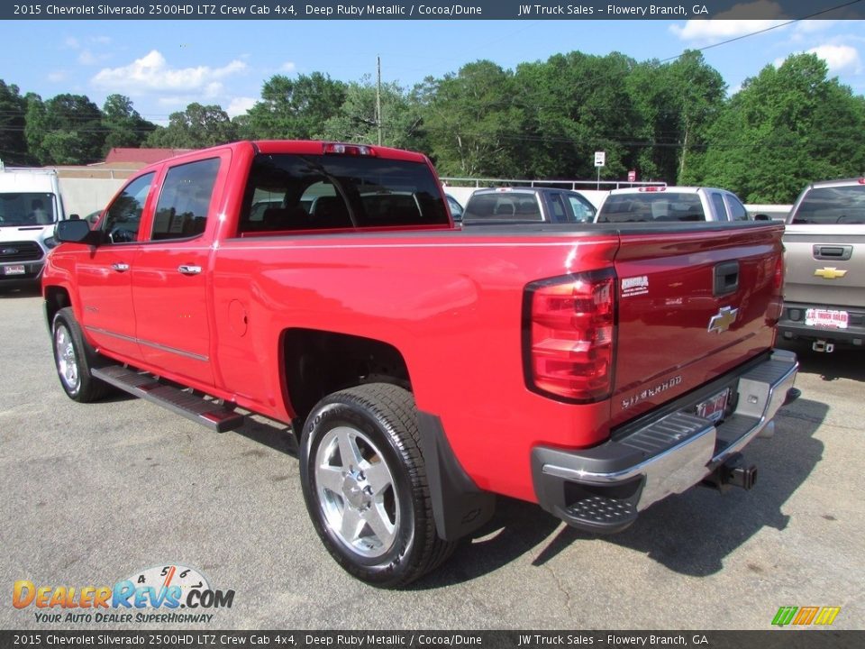 2015 Chevrolet Silverado 2500HD LTZ Crew Cab 4x4 Deep Ruby Metallic / Cocoa/Dune Photo #7