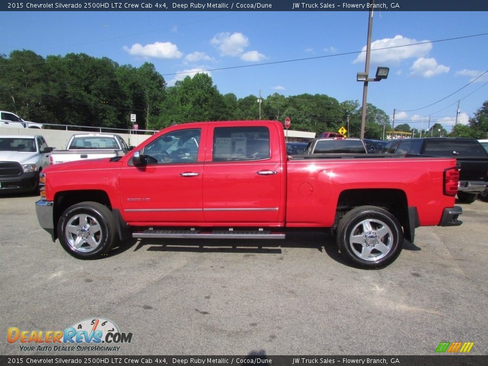 2015 Chevrolet Silverado 2500HD LTZ Crew Cab 4x4 Deep Ruby Metallic / Cocoa/Dune Photo #8
