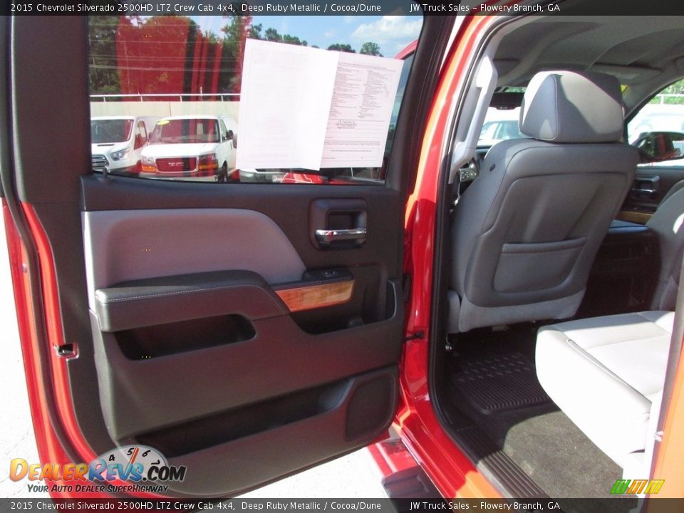 2015 Chevrolet Silverado 2500HD LTZ Crew Cab 4x4 Deep Ruby Metallic / Cocoa/Dune Photo #10