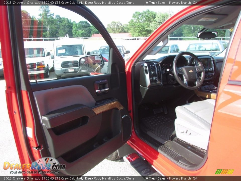 2015 Chevrolet Silverado 2500HD LTZ Crew Cab 4x4 Deep Ruby Metallic / Cocoa/Dune Photo #12