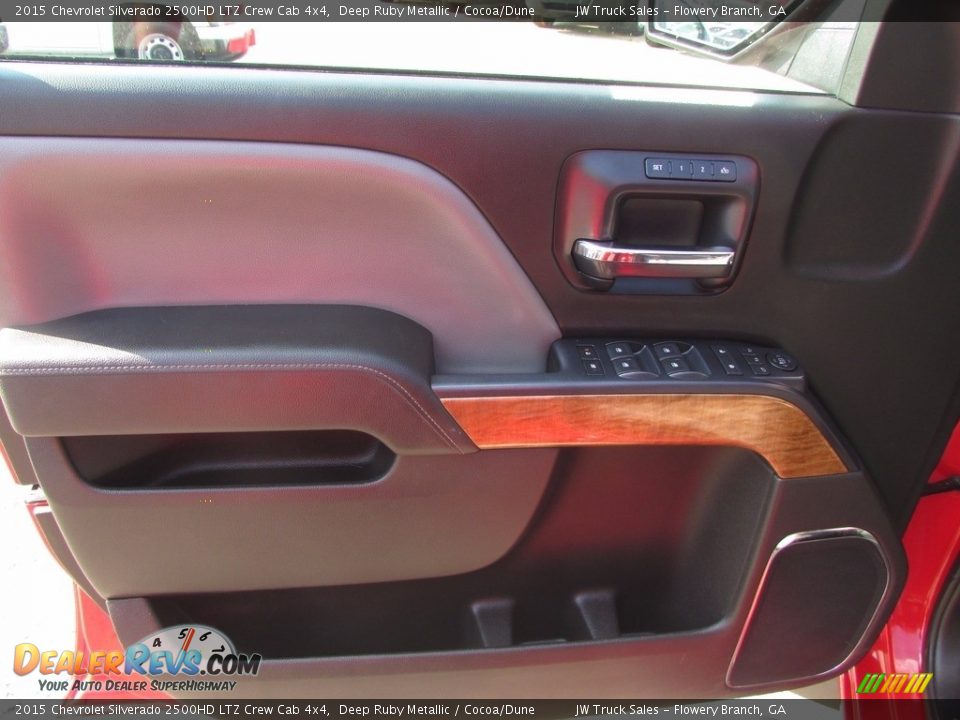 2015 Chevrolet Silverado 2500HD LTZ Crew Cab 4x4 Deep Ruby Metallic / Cocoa/Dune Photo #13