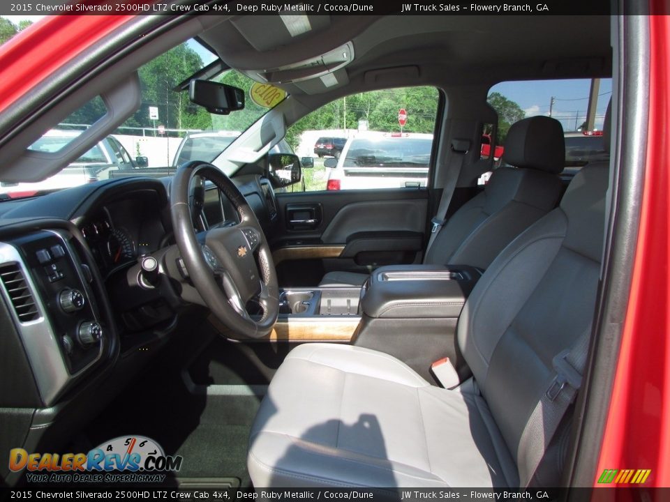 2015 Chevrolet Silverado 2500HD LTZ Crew Cab 4x4 Deep Ruby Metallic / Cocoa/Dune Photo #14