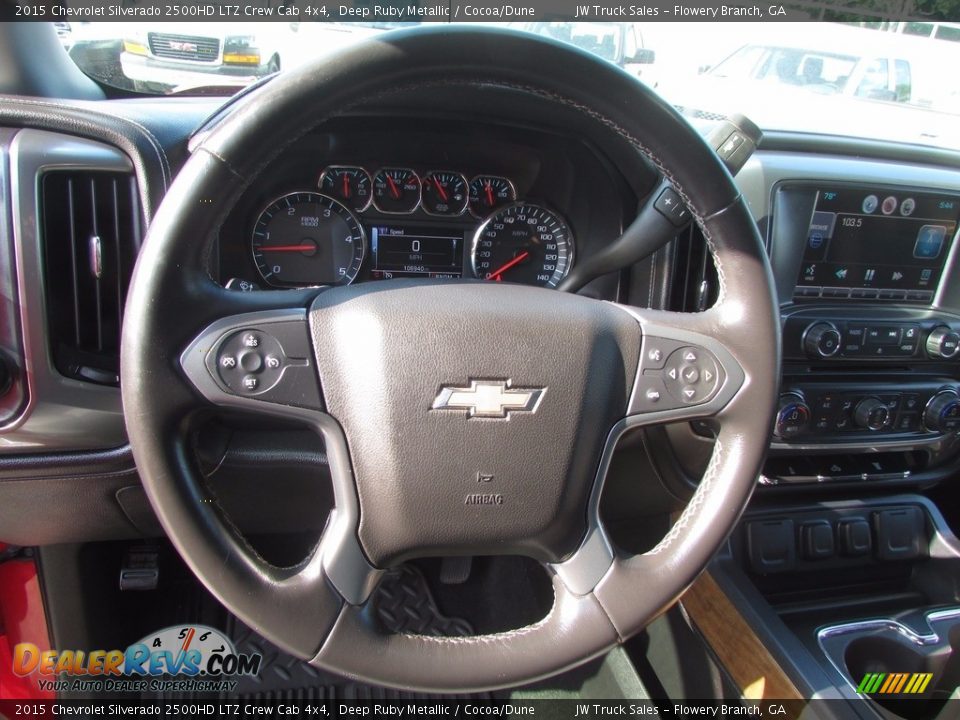 2015 Chevrolet Silverado 2500HD LTZ Crew Cab 4x4 Deep Ruby Metallic / Cocoa/Dune Photo #15