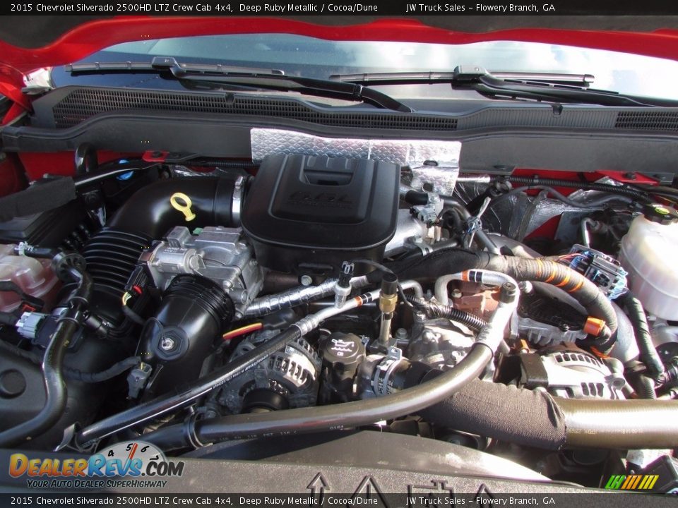 2015 Chevrolet Silverado 2500HD LTZ Crew Cab 4x4 Deep Ruby Metallic / Cocoa/Dune Photo #20