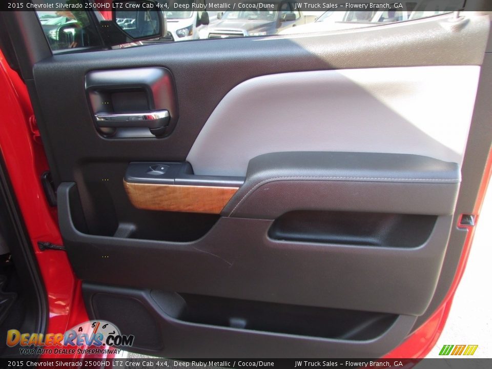 2015 Chevrolet Silverado 2500HD LTZ Crew Cab 4x4 Deep Ruby Metallic / Cocoa/Dune Photo #25