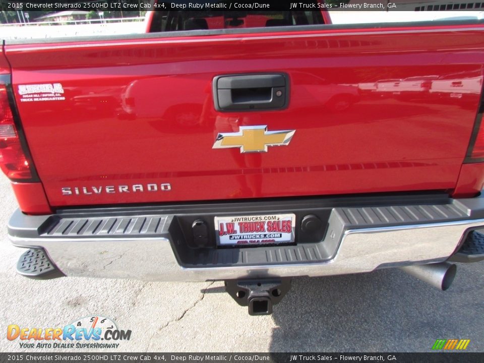 2015 Chevrolet Silverado 2500HD LTZ Crew Cab 4x4 Deep Ruby Metallic / Cocoa/Dune Photo #27