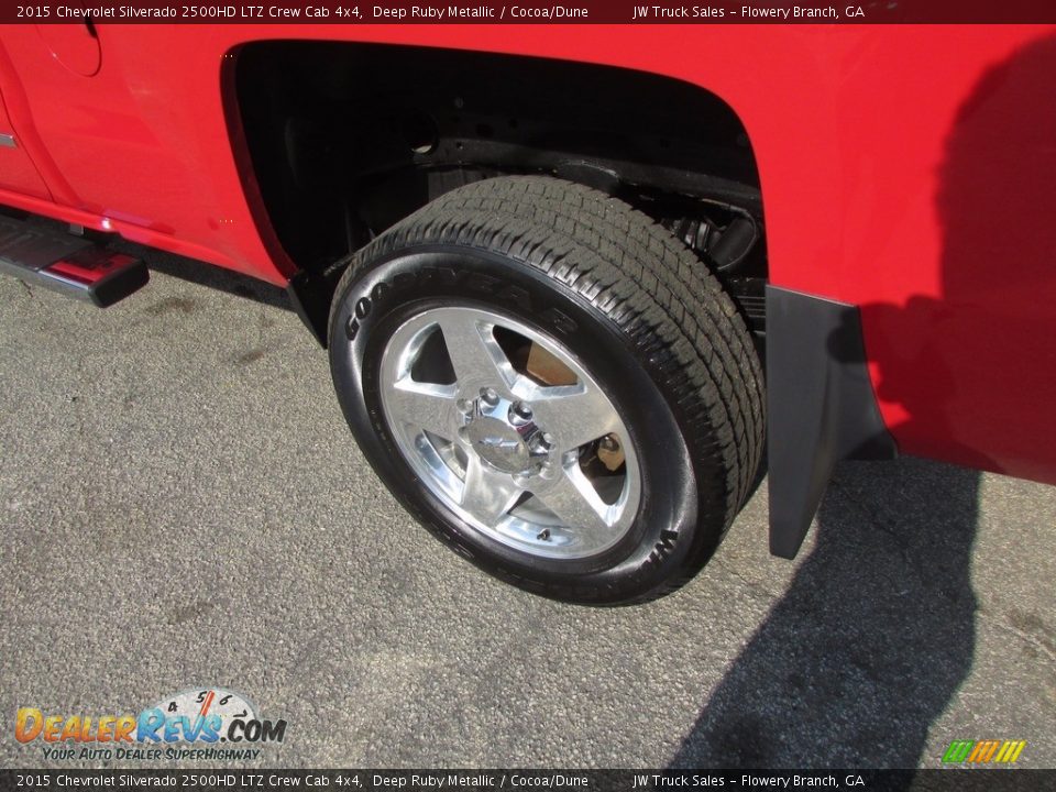 2015 Chevrolet Silverado 2500HD LTZ Crew Cab 4x4 Deep Ruby Metallic / Cocoa/Dune Photo #31