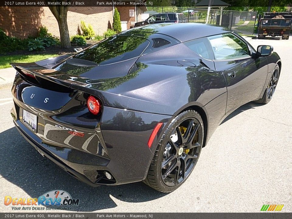 2017 Lotus Evora 400 Metallic Black / Black Photo #5