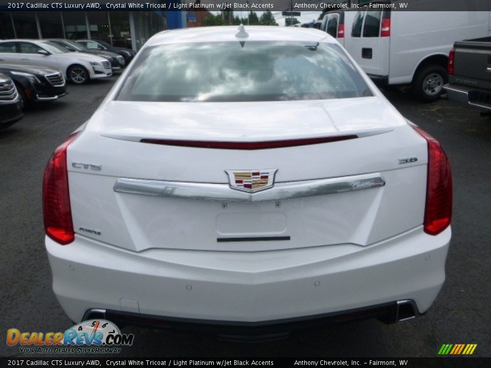 2017 Cadillac CTS Luxury AWD Crystal White Tricoat / Light Platinum w/Jet Black Accents Photo #9