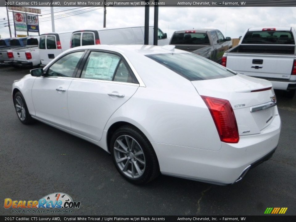 2017 Cadillac CTS Luxury AWD Crystal White Tricoat / Light Platinum w/Jet Black Accents Photo #10