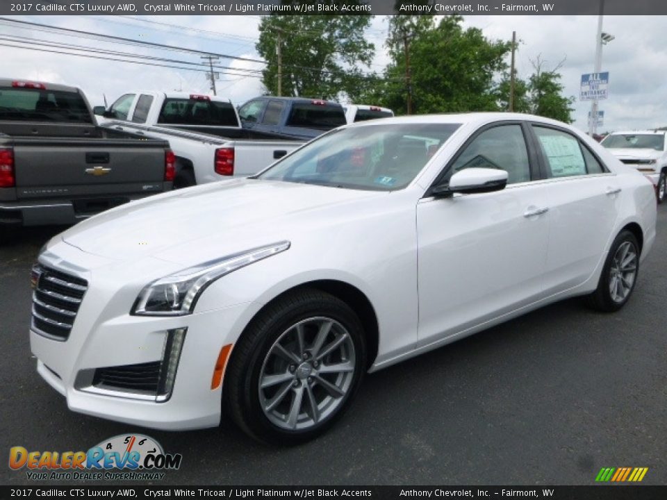 2017 Cadillac CTS Luxury AWD Crystal White Tricoat / Light Platinum w/Jet Black Accents Photo #12