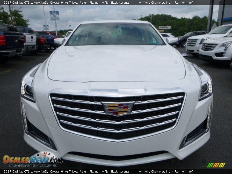 2017 Cadillac CTS Luxury AWD Crystal White Tricoat / Light Platinum w/Jet Black Accents Photo #13