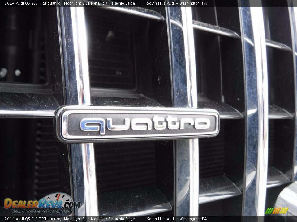 2014 Audi Q5 2.0 TFSI quattro Moonlight Blue Metallic / Pistachio Beige Photo #7