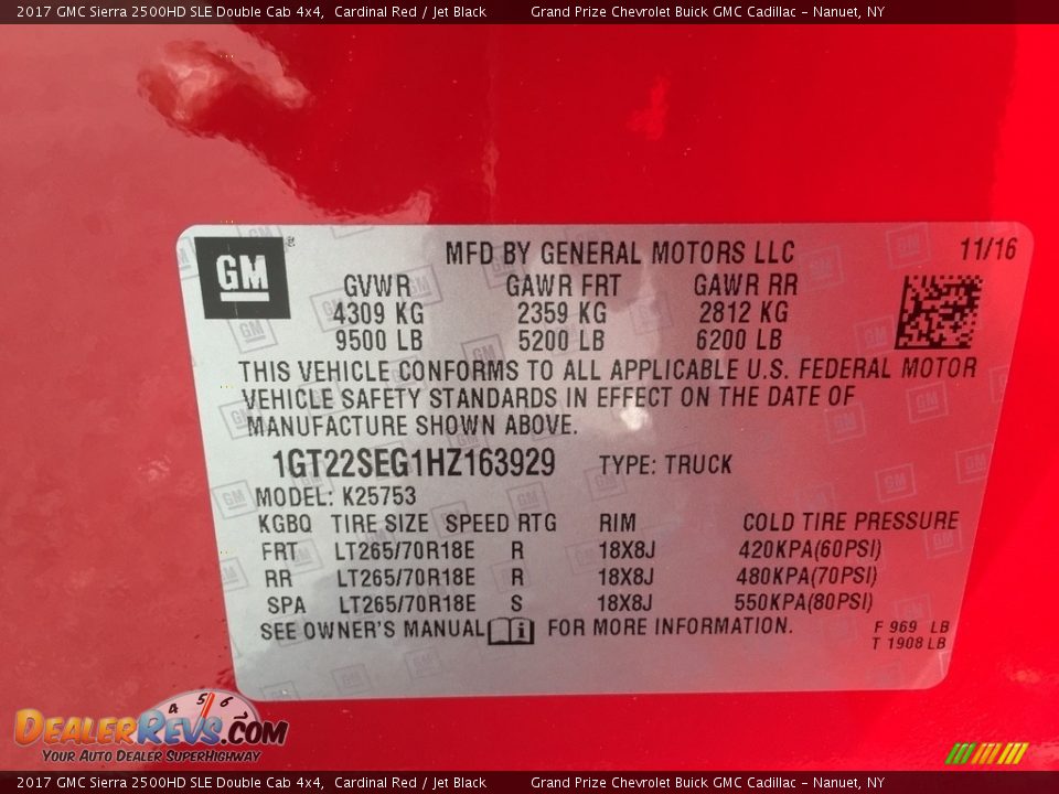 2017 GMC Sierra 2500HD SLE Double Cab 4x4 Cardinal Red / Jet Black Photo #11