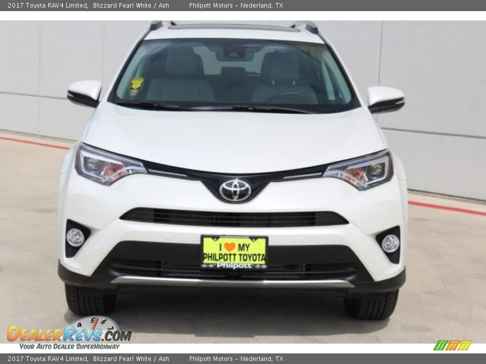 2017 Toyota RAV4 Limited Blizzard Pearl White / Ash Photo #2