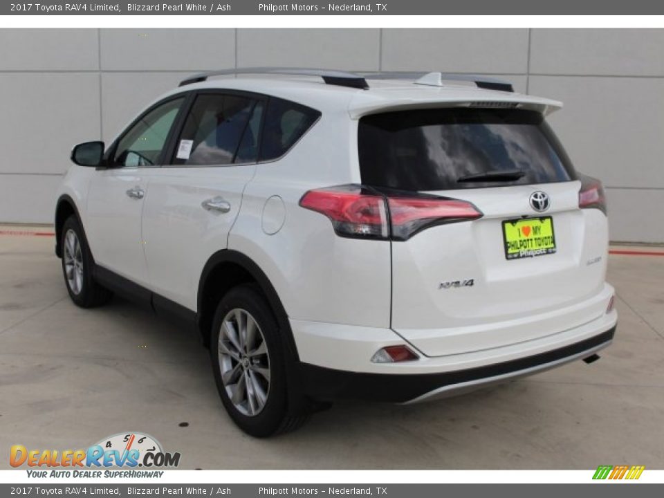 2017 Toyota RAV4 Limited Blizzard Pearl White / Ash Photo #5