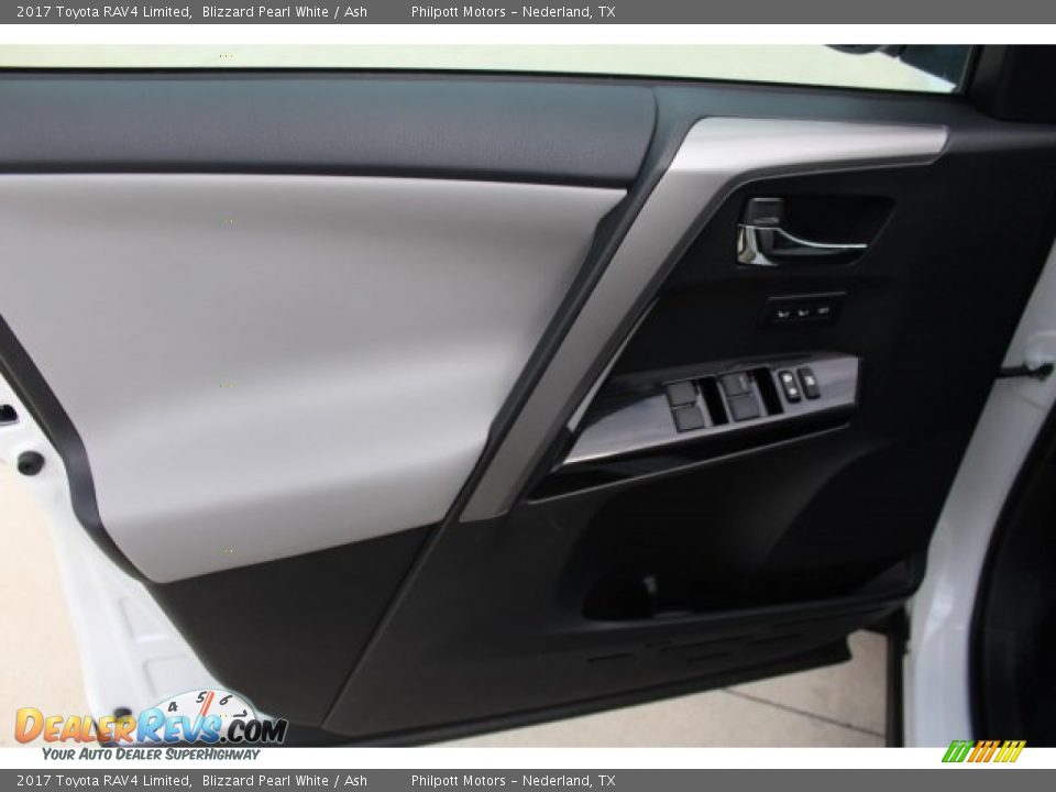 2017 Toyota RAV4 Limited Blizzard Pearl White / Ash Photo #7