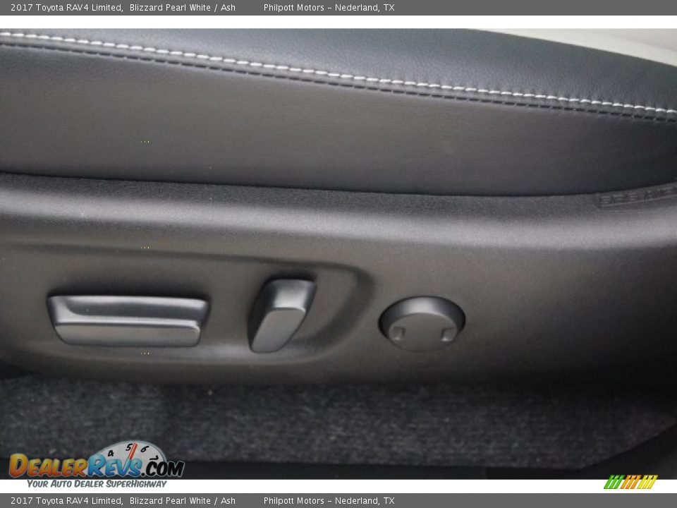 2017 Toyota RAV4 Limited Blizzard Pearl White / Ash Photo #10