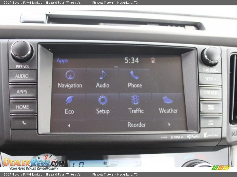 2017 Toyota RAV4 Limited Blizzard Pearl White / Ash Photo #13