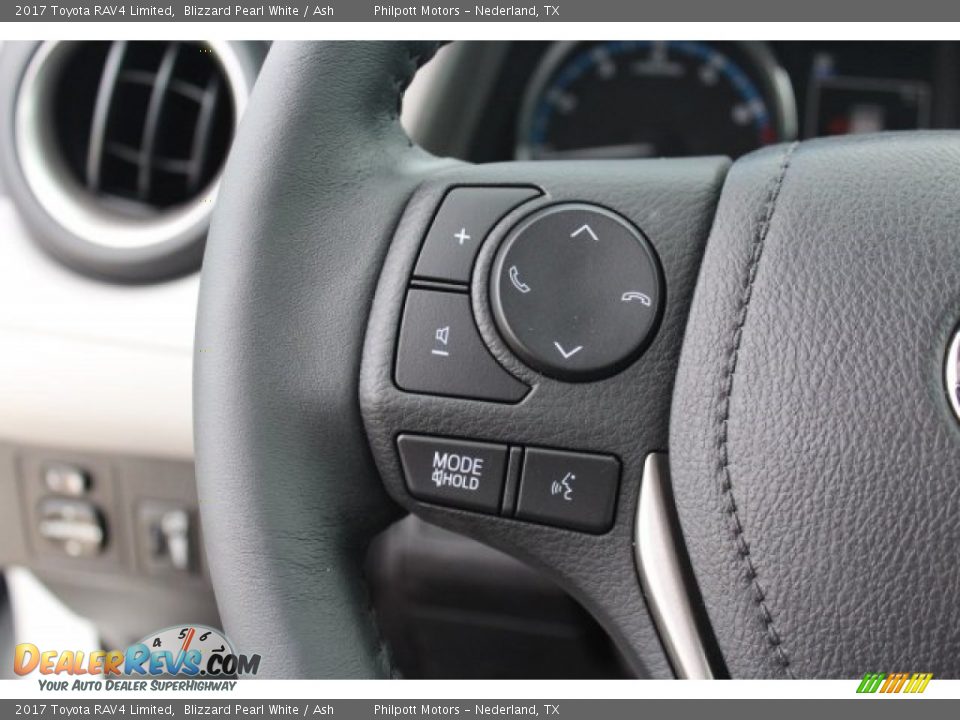 2017 Toyota RAV4 Limited Blizzard Pearl White / Ash Photo #17
