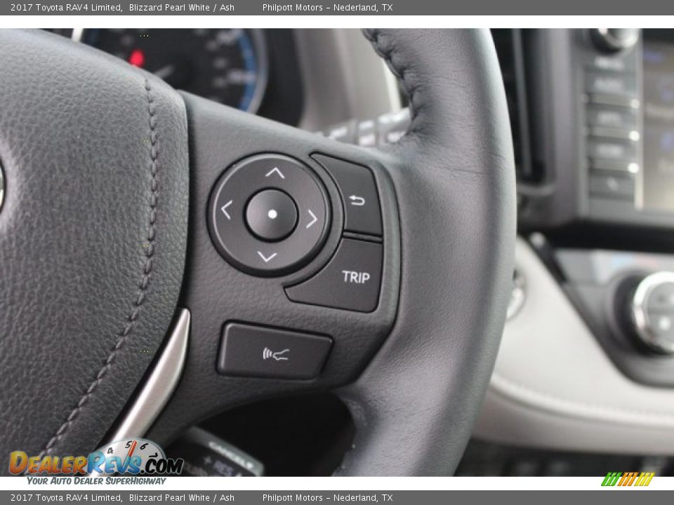 2017 Toyota RAV4 Limited Blizzard Pearl White / Ash Photo #18