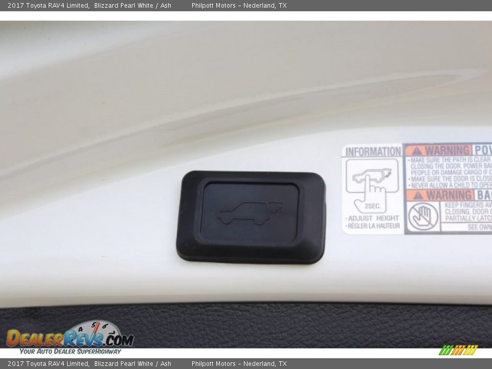 2017 Toyota RAV4 Limited Blizzard Pearl White / Ash Photo #26