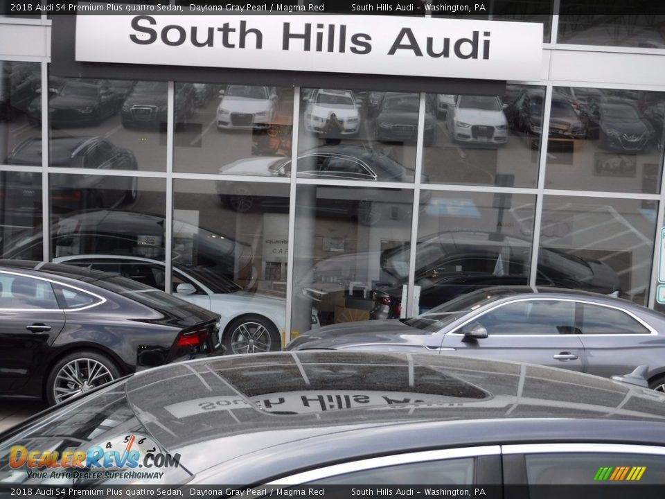 2018 Audi S4 Premium Plus quattro Sedan Daytona Gray Pearl / Magma Red Photo #3