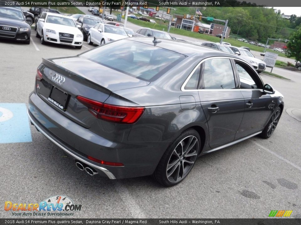 2018 Audi S4 Premium Plus quattro Sedan Daytona Gray Pearl / Magma Red Photo #13