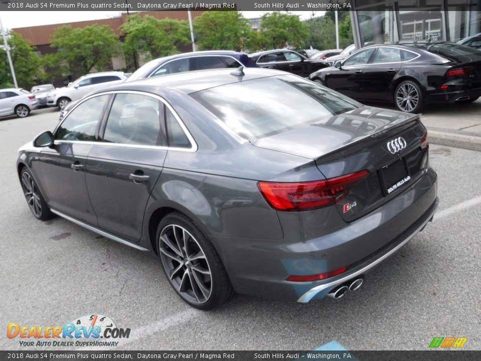 2018 Audi S4 Premium Plus quattro Sedan Daytona Gray Pearl / Magma Red Photo #15