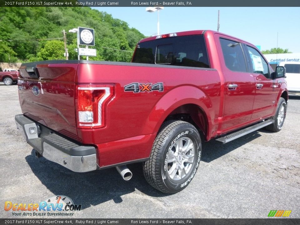 2017 Ford F150 XLT SuperCrew 4x4 Ruby Red / Light Camel Photo #2