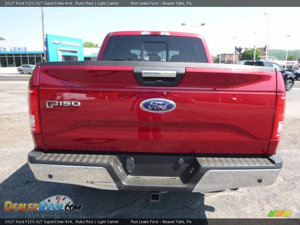 2017 Ford F150 XLT SuperCrew 4x4 Ruby Red / Light Camel Photo #3