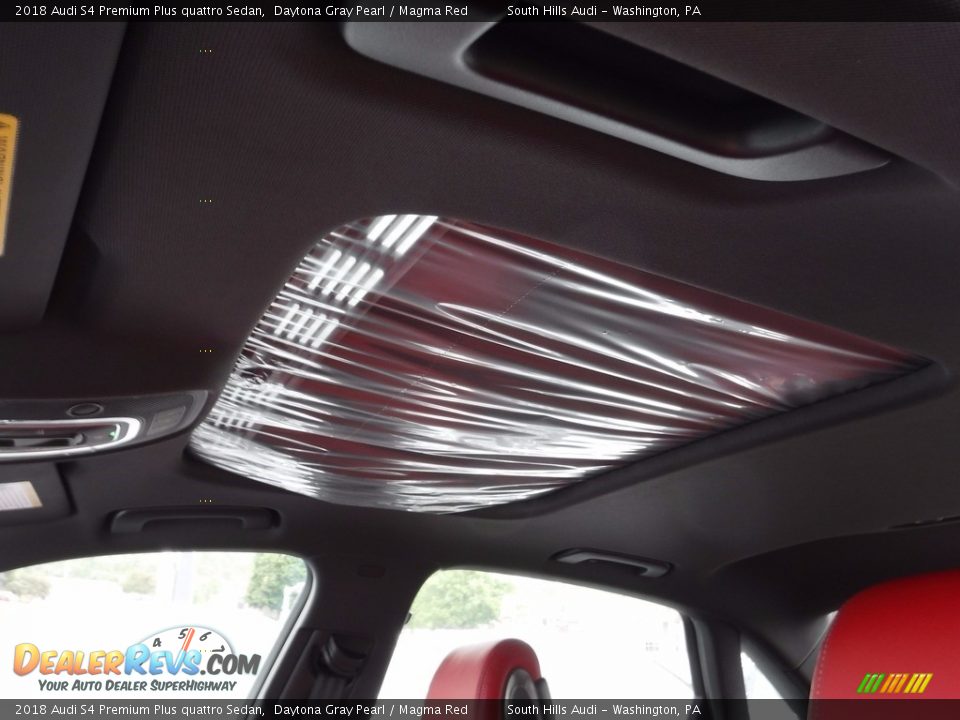 2018 Audi S4 Premium Plus quattro Sedan Daytona Gray Pearl / Magma Red Photo #20