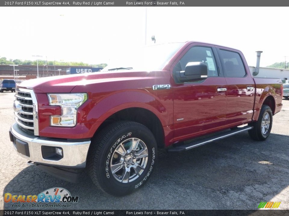 2017 Ford F150 XLT SuperCrew 4x4 Ruby Red / Light Camel Photo #6
