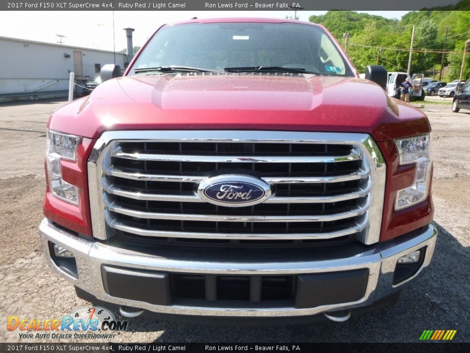 2017 Ford F150 XLT SuperCrew 4x4 Ruby Red / Light Camel Photo #7