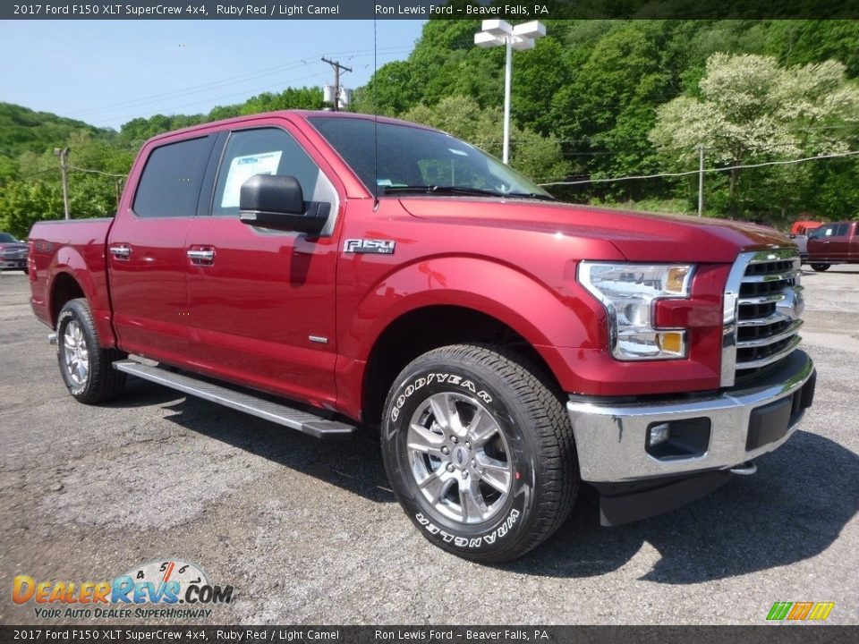 2017 Ford F150 XLT SuperCrew 4x4 Ruby Red / Light Camel Photo #8