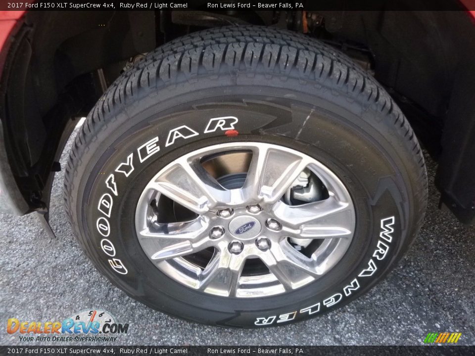 2017 Ford F150 XLT SuperCrew 4x4 Ruby Red / Light Camel Photo #9